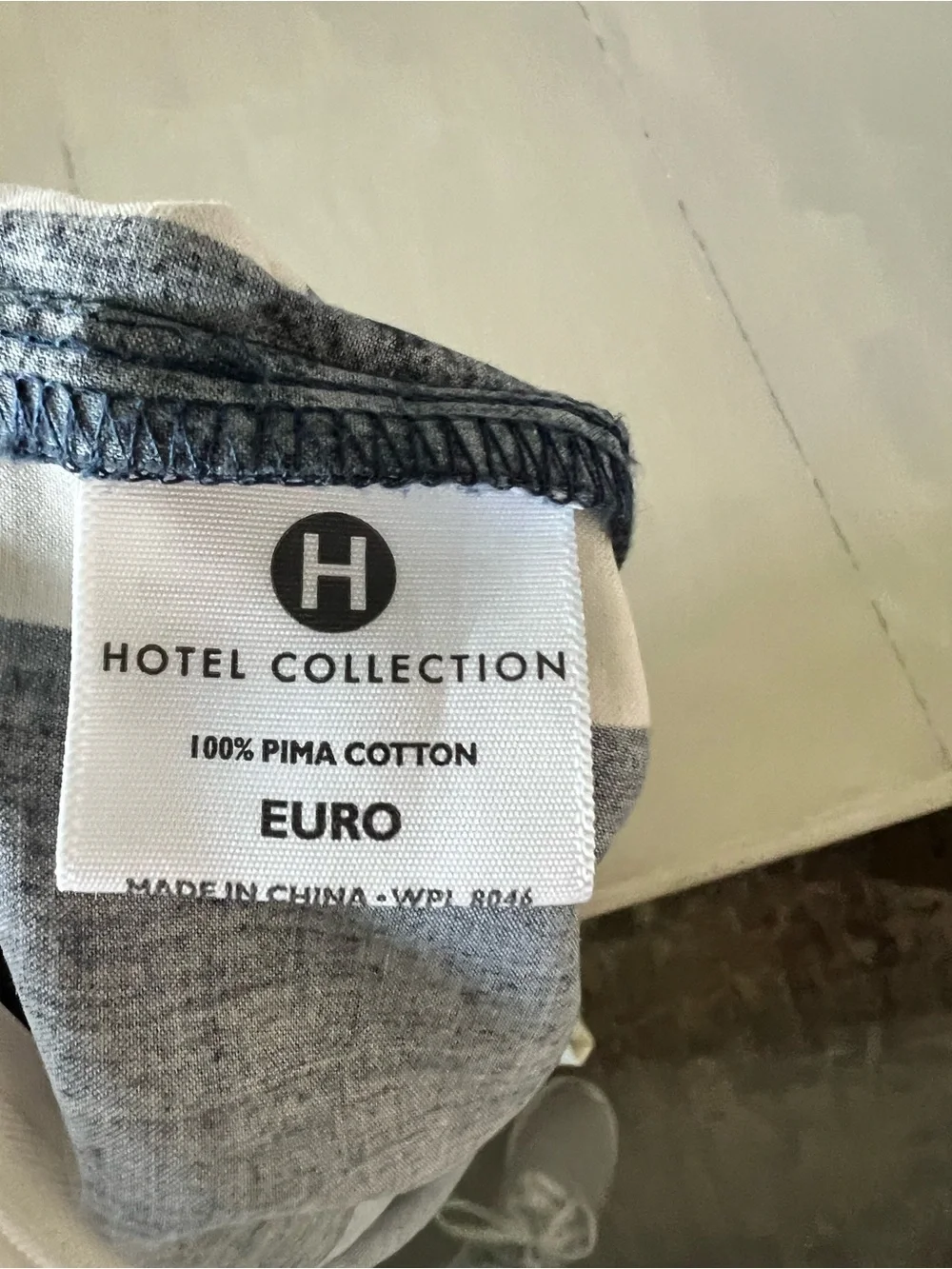 Hotel Collection Navy Cream Stripe Euro Cotton Pillow Set Martha Stewart Coastal